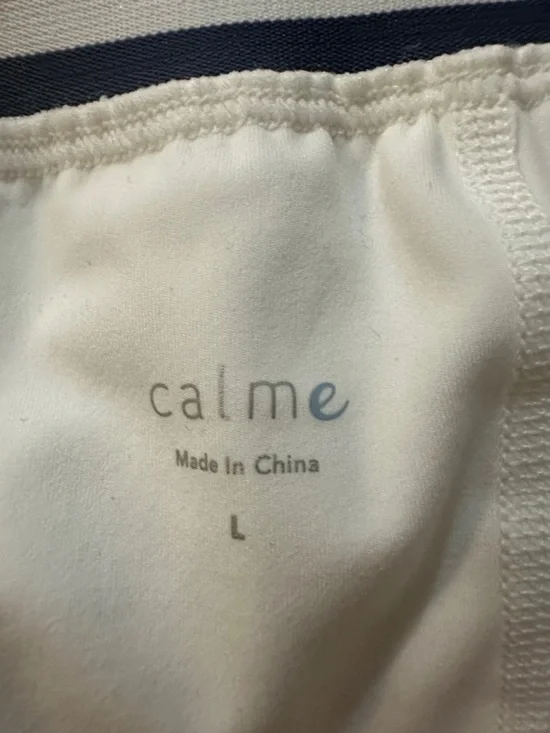 NEW Johnny Was CALME White Endurance Tennis Skirt Skort with Striped Waistband L - Picture 3 of 16